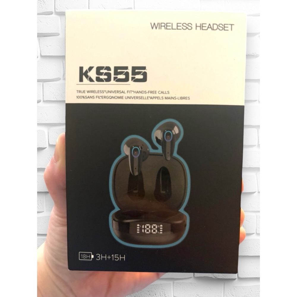 Wireless Earbuds w/Digital Display Charging Case • Compatible w/iPhone & Android - Picture 2 of 13